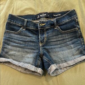 Hollister Women's Blue Denim Shorts